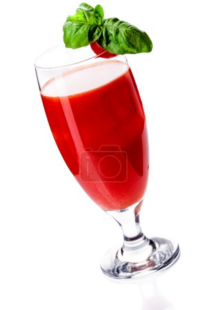 Bloody Mary Cocktail on white background