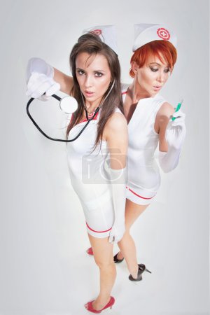 Two sexy nurses
