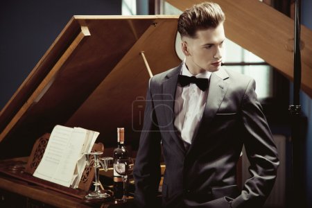 Elegant pianist