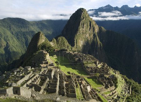 Typical view of Machu Picchu, Peru