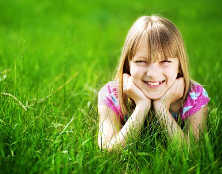 Smiling Little Girl Outdoor