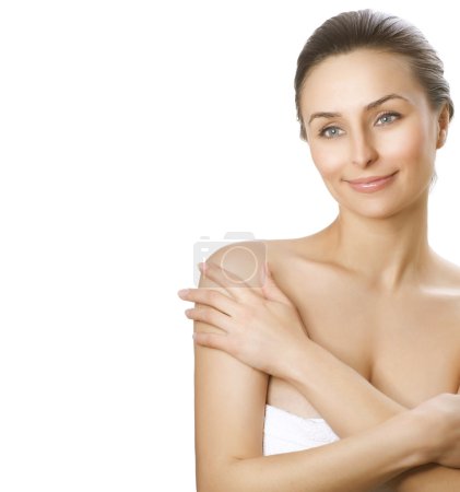 Beautiful Young Woman with fresh healthy skin. Spa woman concept