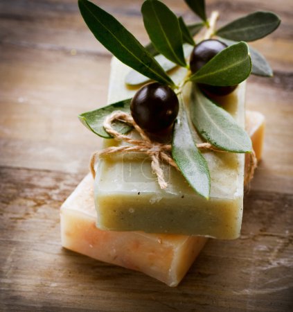 Natural Handmade Soap and Olives