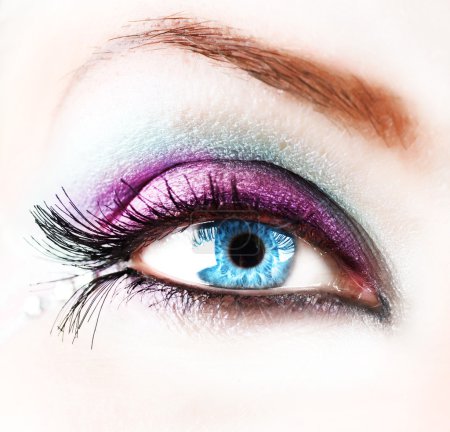 Beautiful Abstract Woman Eye Closeup