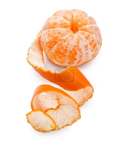 Mandarin over white