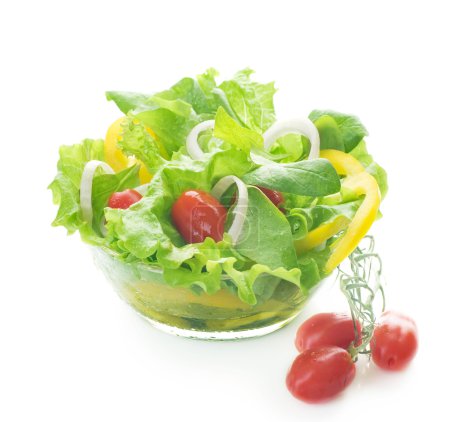 Healthy Salad Isolated On White