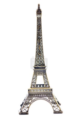 Paris eiffel tower model isolated