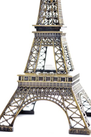 Paris eiffel tower model isolated