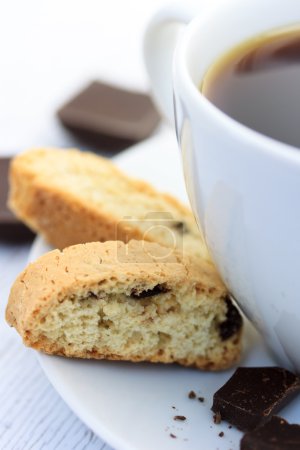 Biscotti with coffee