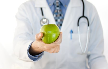 Doctor with Green Apple