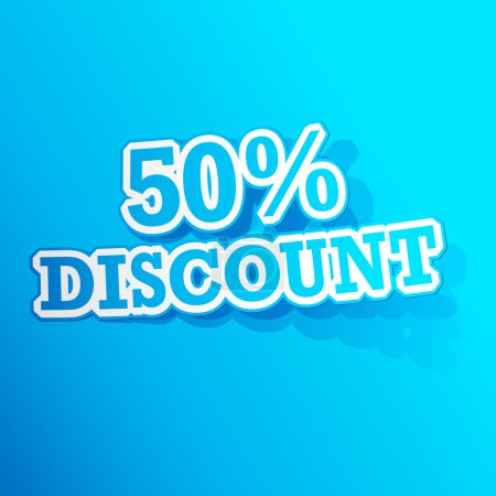 50 percent Discount Sticker