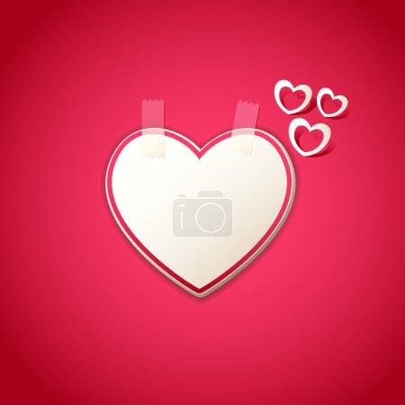 Love Background with Heart Sticker