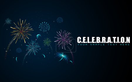 Firework in Celebration Background