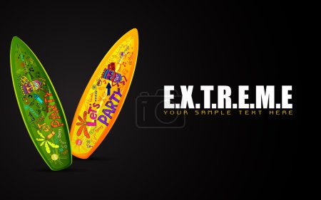 Surf Board on Extreme Concept