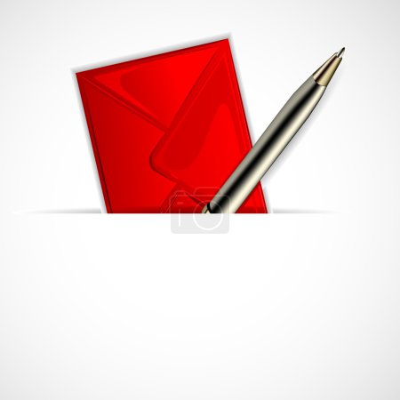 Envelope with Pen