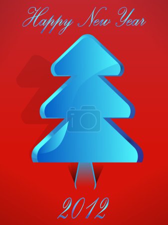 Christmas tree in notepad list