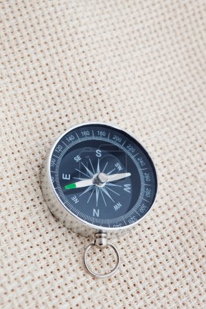 Compass on canvas