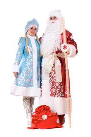Russian Christmas characters. Isolated