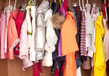 Wardrobe with child clothes