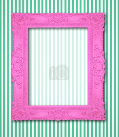 Ornamental pink frame