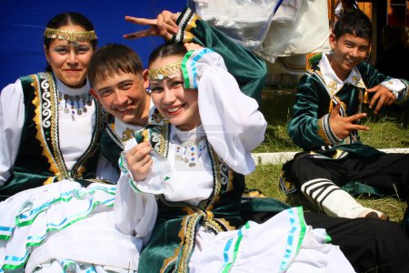 Tatar girls and boys