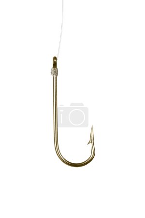 Golden fishing hook