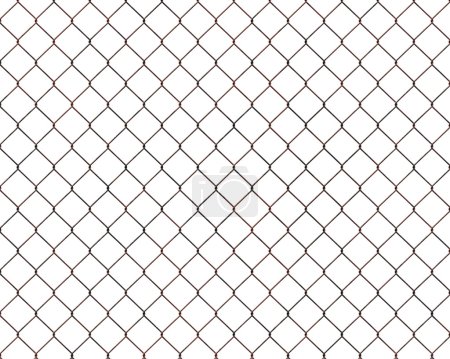 Rusty chainlink fence