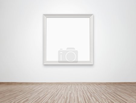 Blank frame at the wall