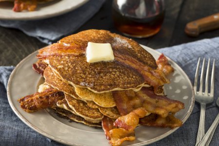 Homeade Sweet Bacon Pancakes