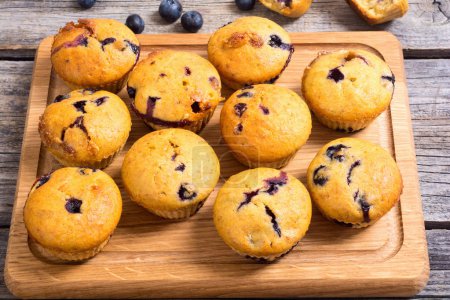 Banana muffins with blueberry