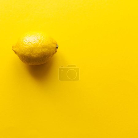 Lemon on yellow