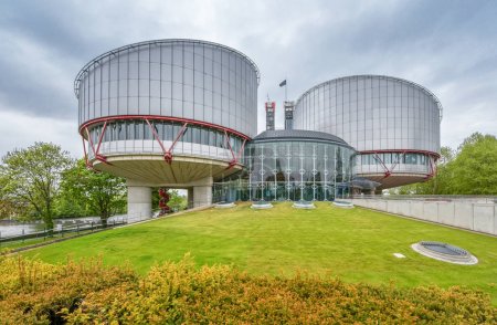 Strasbourg, France - May 2017: view on the European Court for Human Rights