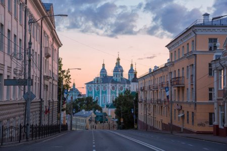 View of the Holy Dormition Cathedral in the city of Smolensk