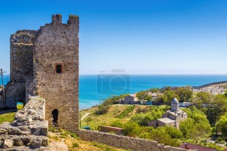 Ancient Genoese fortress in the city of Feodosia, Crimea