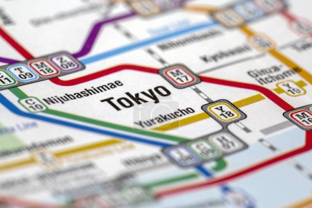 Tokyo metro stations map