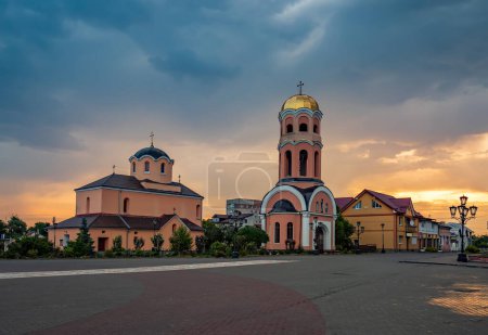 Church of the Nativity on central square of Halych, Ivano-Frankivsk region, Ukraine