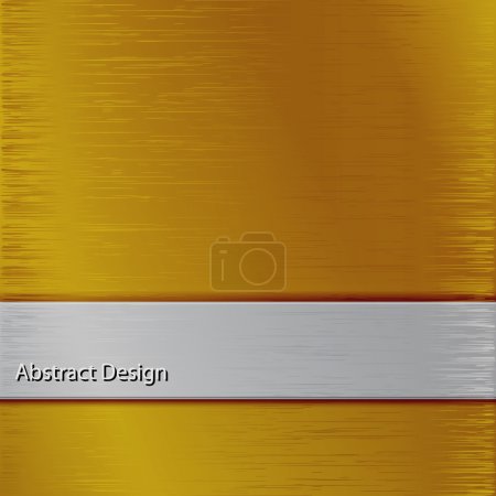 Metal surface with gold and silver texture