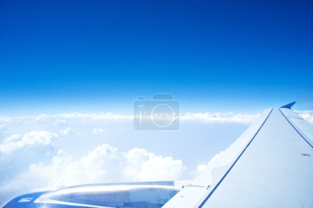 Airplane wing viewing