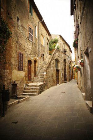 Typical italian narrow street