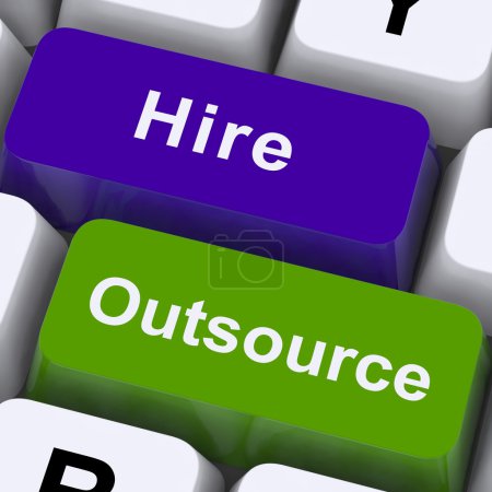 Outsource Hire Keys Showing Subcontracting And Freelance