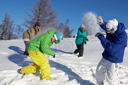 Playing snowfight