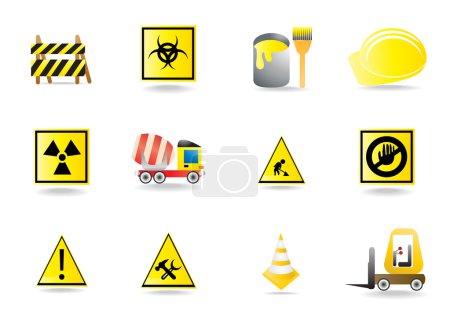 Set of vector construction icons