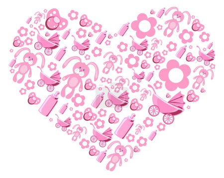 Pink creative heart