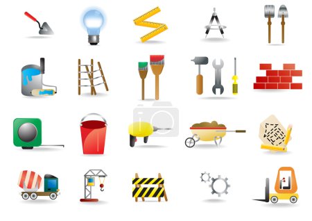 Construction and building icons