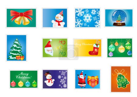 Christmas and new years stamps