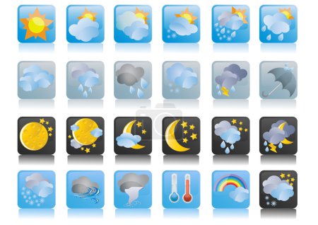 Collection of weather icons