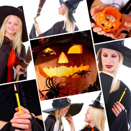 Halloween collage