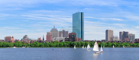 Boston Charles River panorama