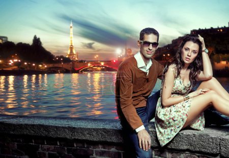 Sexy couple in Paris