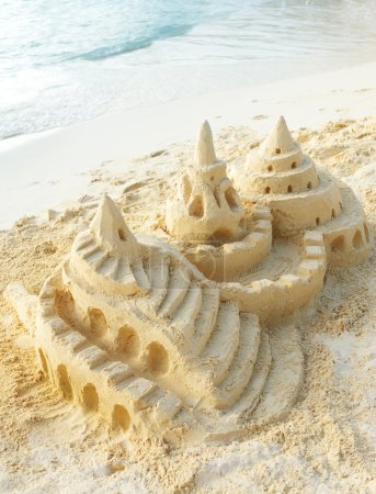 Sand Castle on the Beach